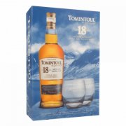 Tomintoul 18 Years + 2 Tumblers 70cl Single Malt Whisky