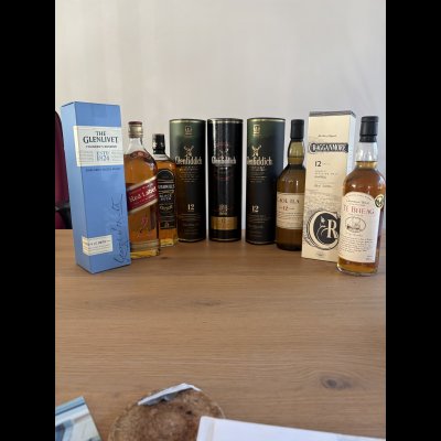 Mooie whisky serie – Glenfiddich, Caol Ila, Cragganmore e.a. – 9 flessen